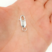 0925LC3SS. 14MM White Silver Lobster Clasp
